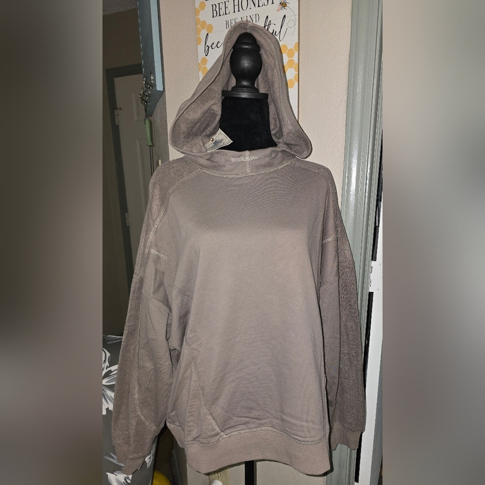 86 - Easel Taupe/light Brown Hoodie